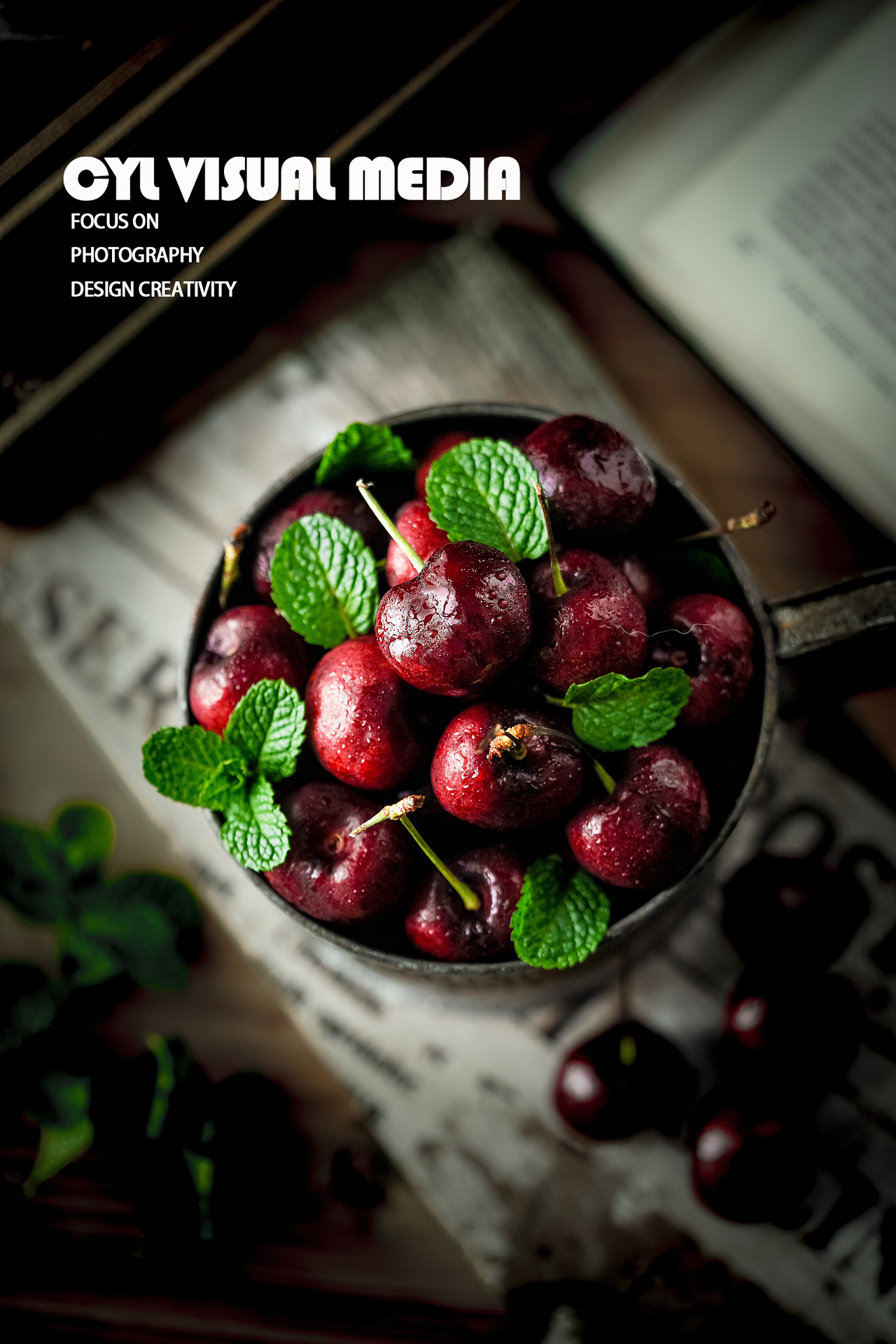 产品摄影|暗调车厘子