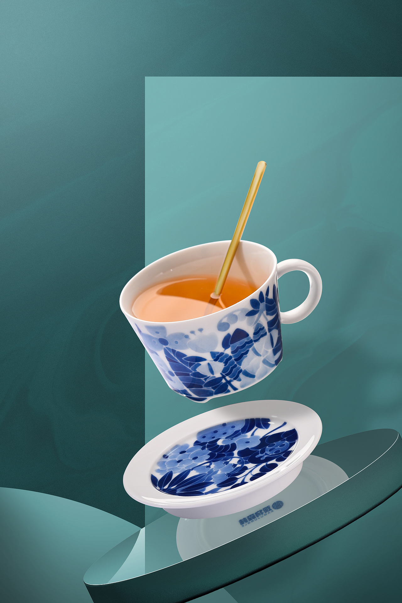 青花马克杯（图ZMzAyNzY3MTI4） - 产品摄影 - 站酷设计师见上视觉原创素材 - 站酷ZCOOL