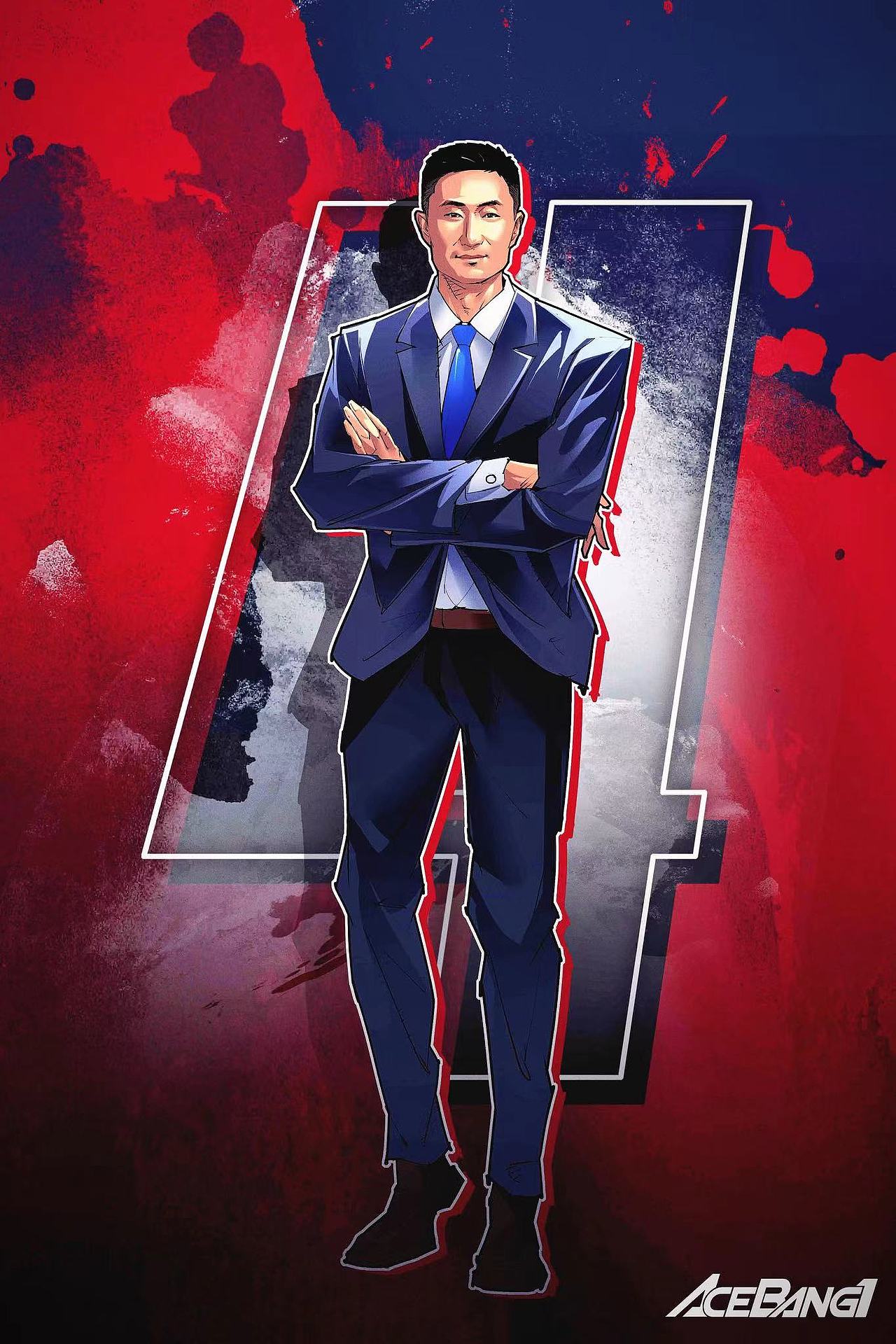 体育篮球cba广东宏远美漫插画集 易建联赵睿胡明轩徐杰