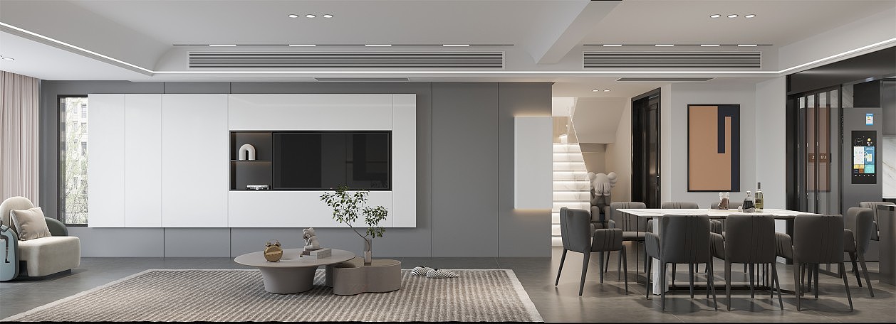 现代黑白灰极简