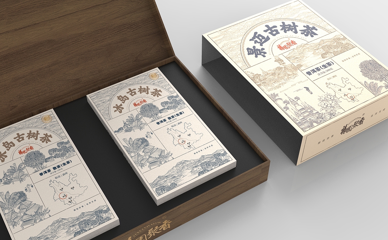 传承与创新|福缘聚香普洱茶产品包装系统（图ZMzQxNTI2MTY4） - 包装 - 站酷设计师李家生原创素材 - 站酷ZCOOL