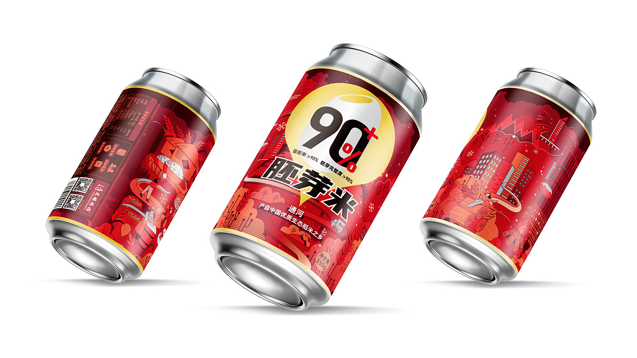 大米包装设计-龙粮鸿富【灌装】胚芽米