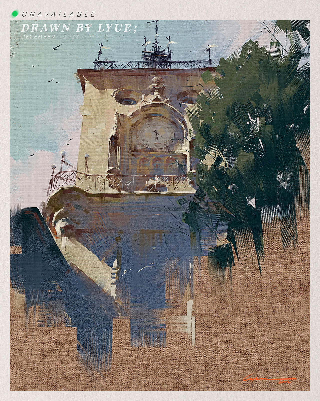 iPad风景插画合集（2022.12）（图ZMzI2MjkyNDcy） - 艺术插画 - 站酷设计师厘鱼Lyue原创素材 - 站酷ZCOOL