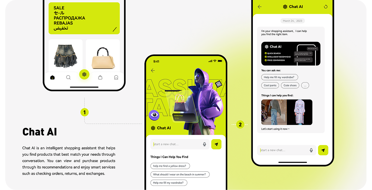 MOON chat AI 电商APP设计（图ZMzM3ODAyNTk2） - 交互/UE - 站酷设计师一山有木兮一原创素材 - 站酷ZCOOL