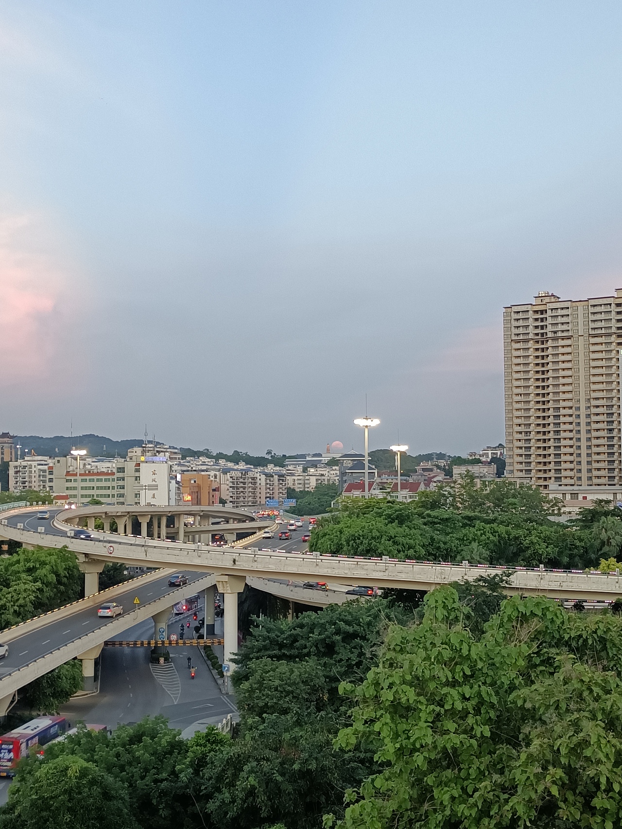 2022南宁超级月亮升起单张实拍《青秀山龙象塔》