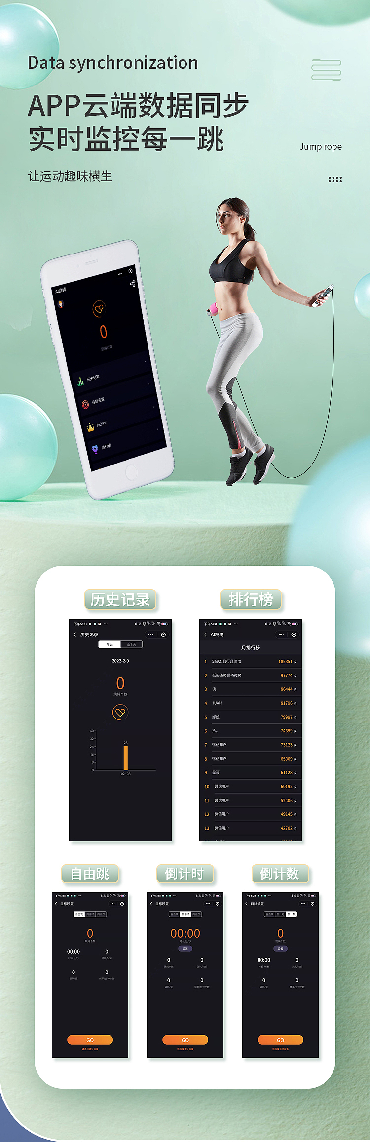 跳绳详情页（图ZMzA5MTI0MDY4） - 海报 - 站酷设计师Aurora_H原创素材 - 站酷ZCOOL