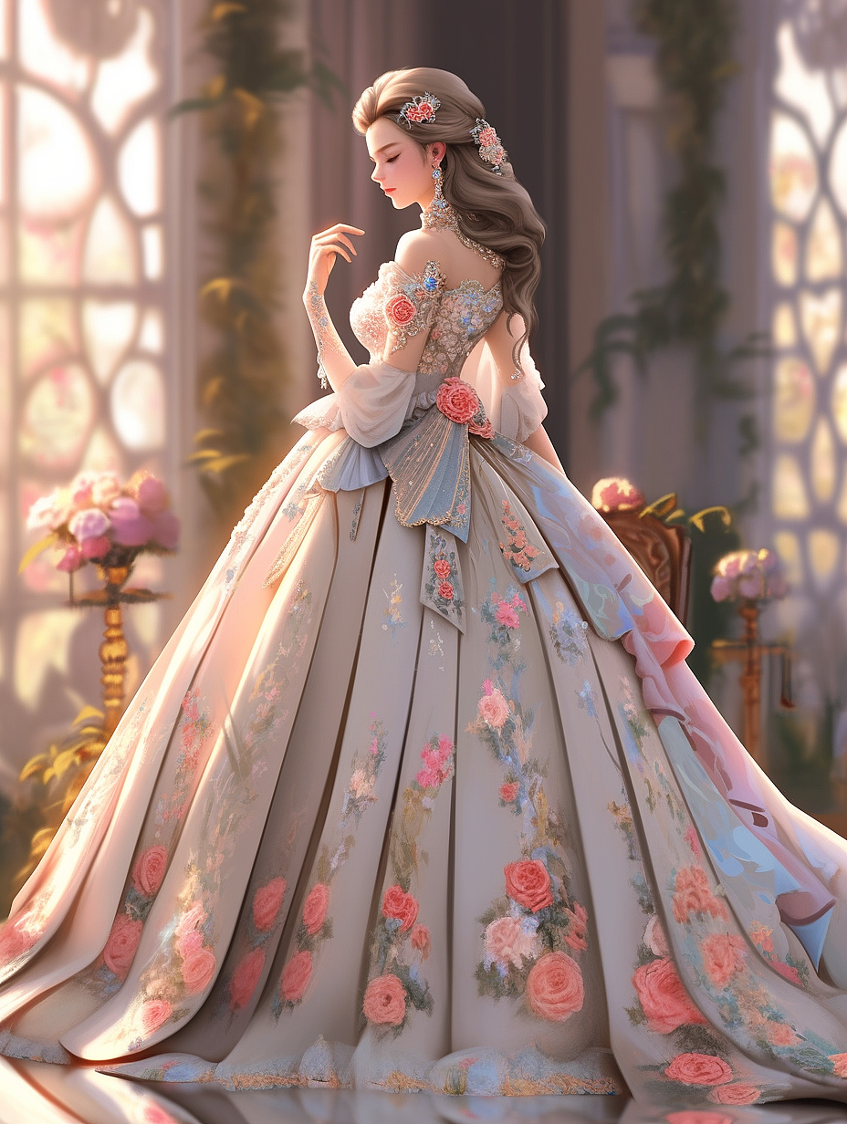 【AI探索】华丽的礼服系列（9）