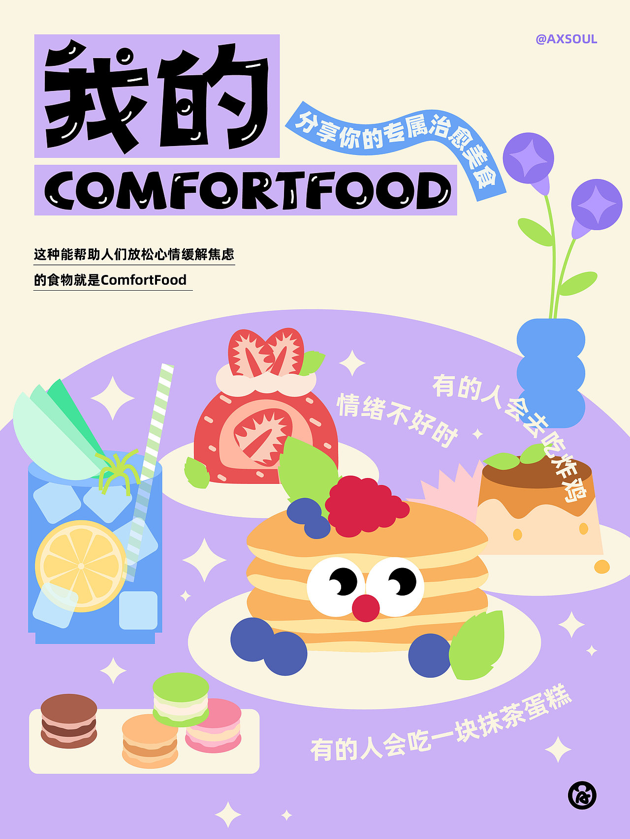字体 ｜ 我的ComfortFood（图ZMzE1NzI4NzQ0） - 字体/字形 - 站酷设计师AXSOUL原创素材 - 站酷ZCOOL