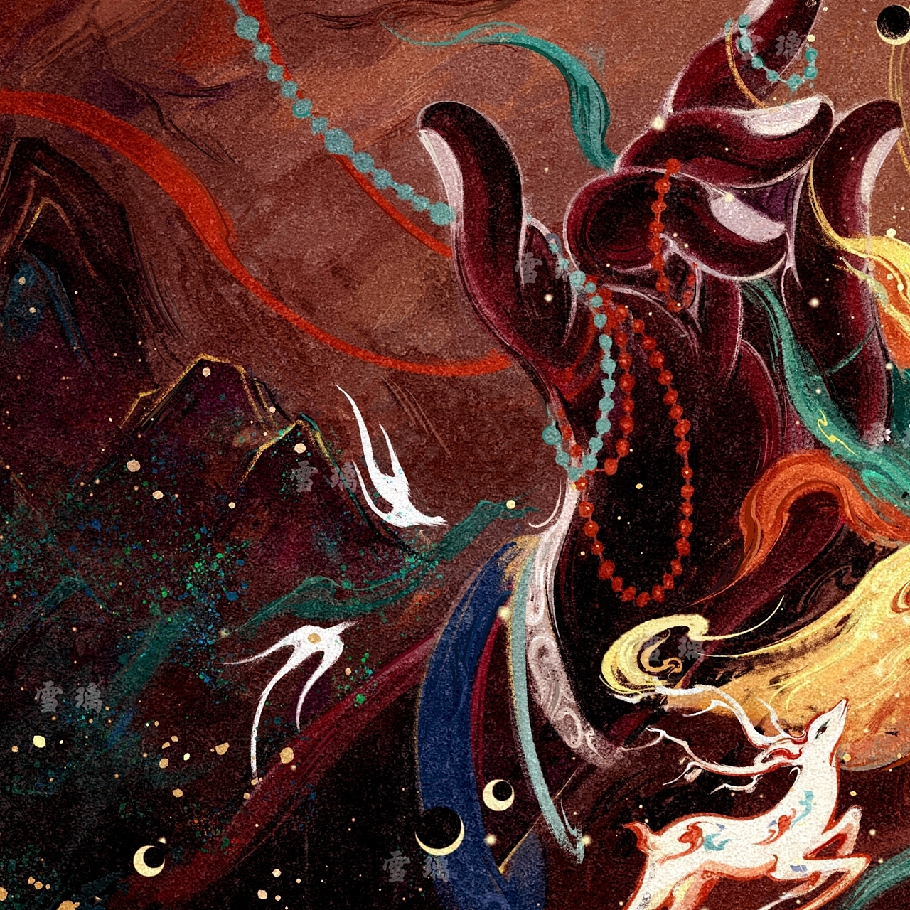 敦煌之美（图ZMzMwNDg1MDgw） - 艺术插画 - 站酷设计师雪璃XL原创素材 - 站酷ZCOOL