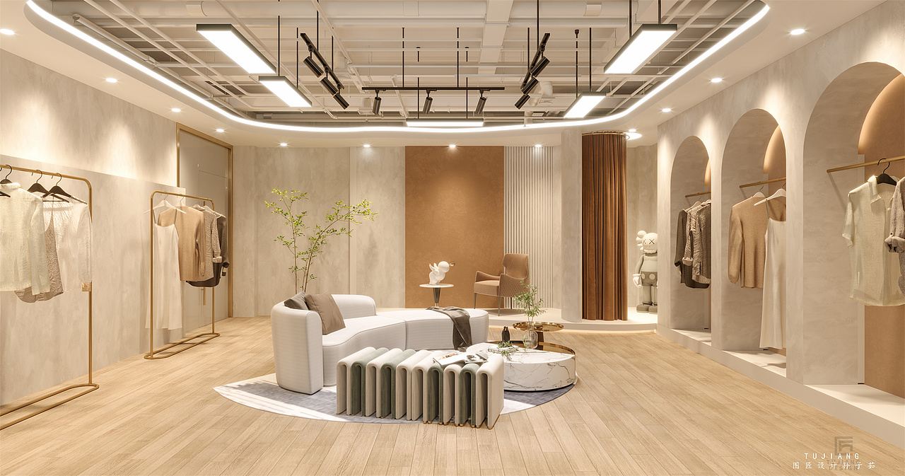 吸引人的女装店铺，该怎么设计呢？快来看看找灵感！（图ZMzQ4Nzk4NTk2） - 商业空间设计 - 站酷设计师子茹设计原创素材 - 站酷ZCOOL