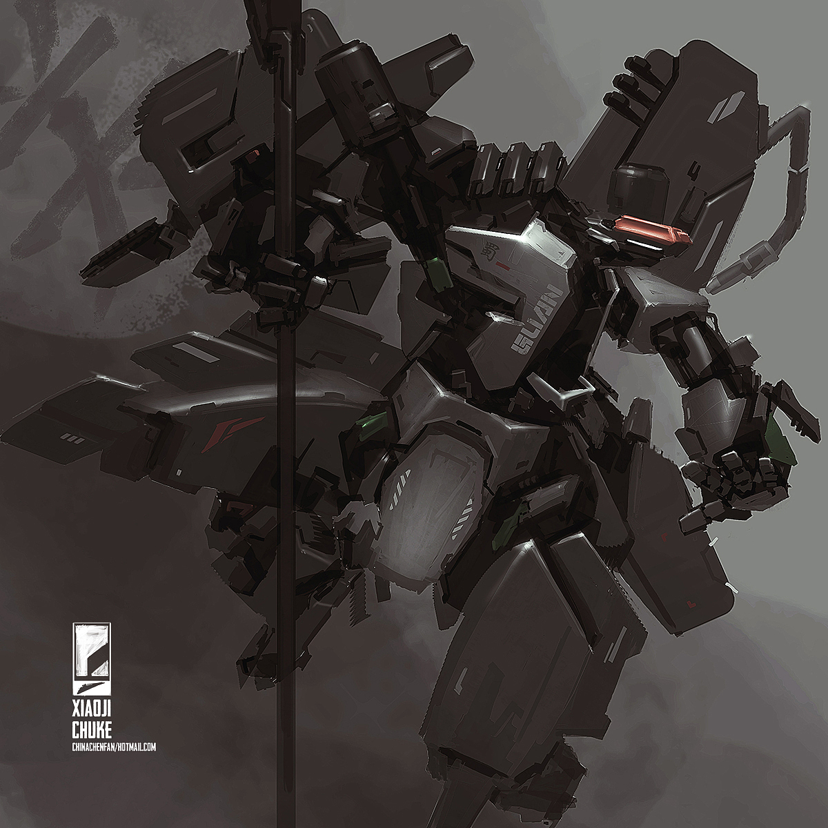 "刘关张"机甲造像