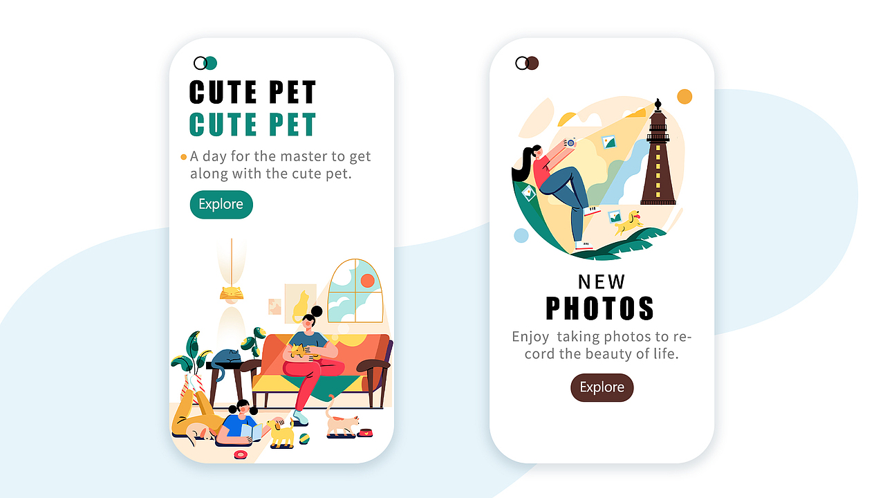 记录2022年的一些运营插画!