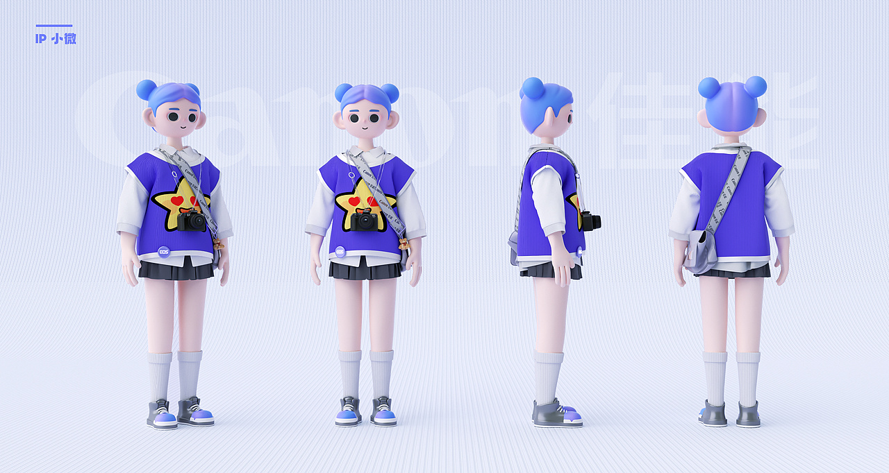 佳能青春专微IP-小微（图ZMzA3Mzk5ODY0） - IP形象 - 站酷设计师商商o原创素材 - 站酷ZCOOL