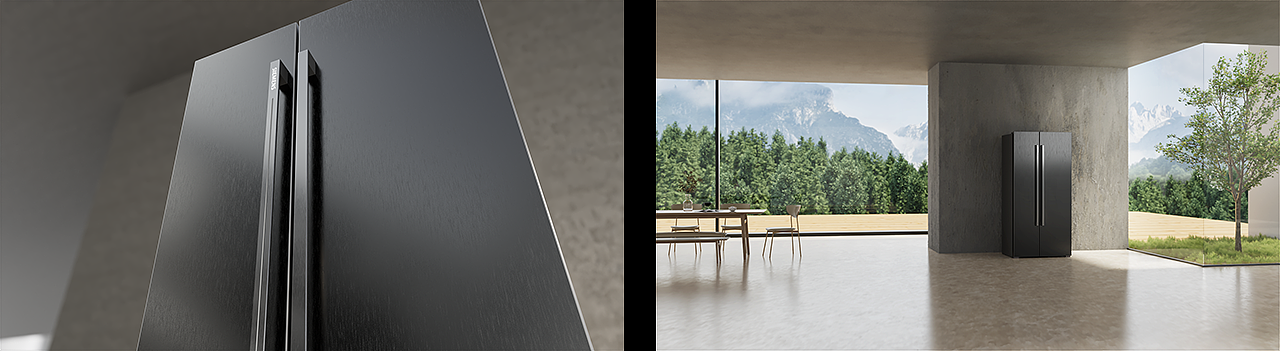 西门子曜钢黑精控恒鲜冰箱