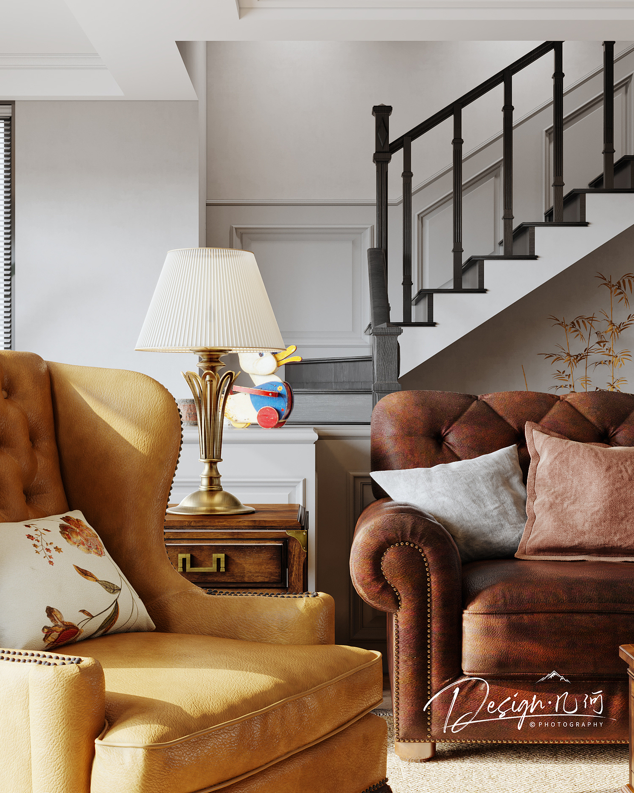 几何空间视觉表现 | 保利颍州堂悦现代美式