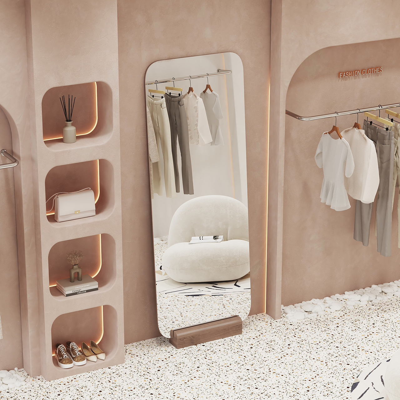 3Ds Max + Vray 《镜子与茶几+电商》