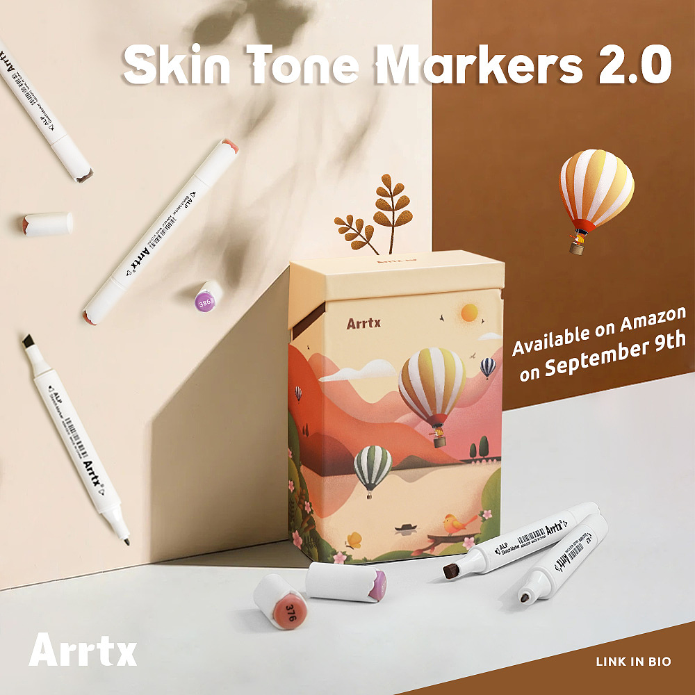马克笔社媒海报拍摄（图ZMjk3Njk1NTEy） - 产品摄影 - 站酷设计师YipGaJam原创素材 - 站酷ZCOOL