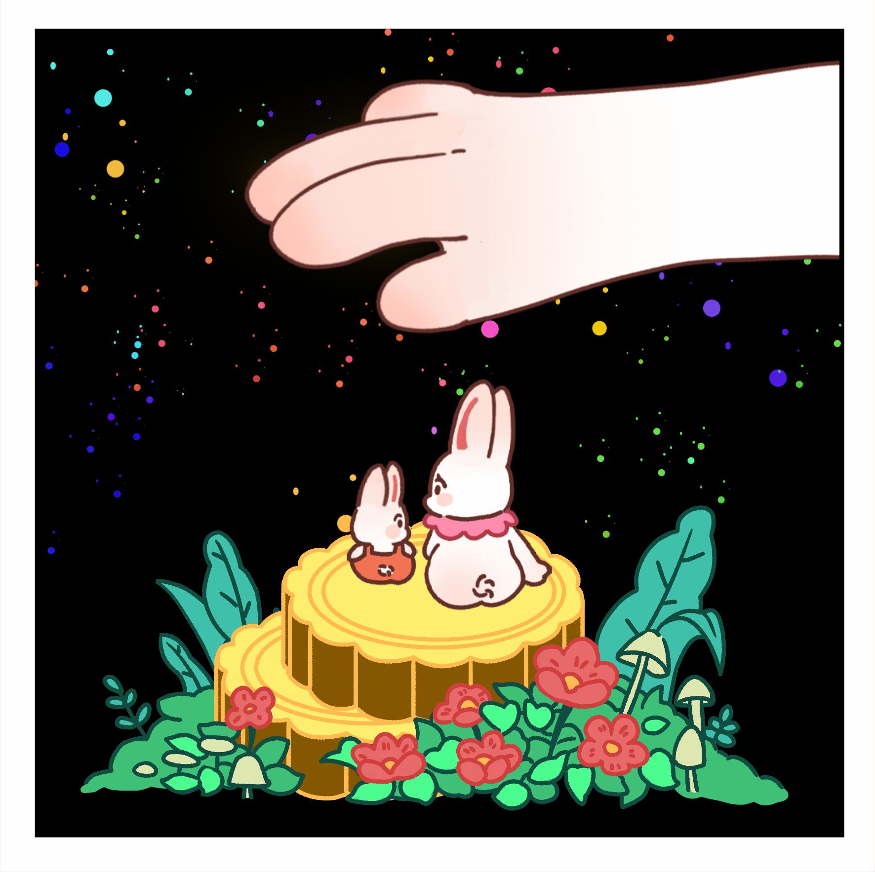 《写在中秋的睡前故事》（图ZMzUxNzk0ODE2） - 商业插画 - 站酷设计师B_Group原创素材 - 站酷ZCOOL