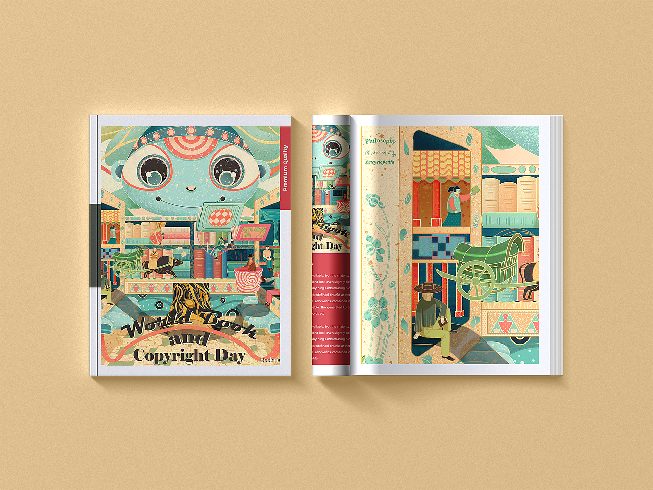 世界读书日插画