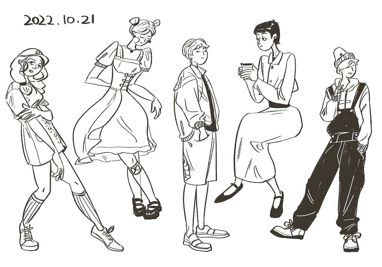 最近速寫合集（圖ZMzIwNDc2NjE2） - 創(chuàng)作習(xí)作 - 站酷設(shè)計師Flanca原創(chuàng)素材 - 站酷ZCOOL