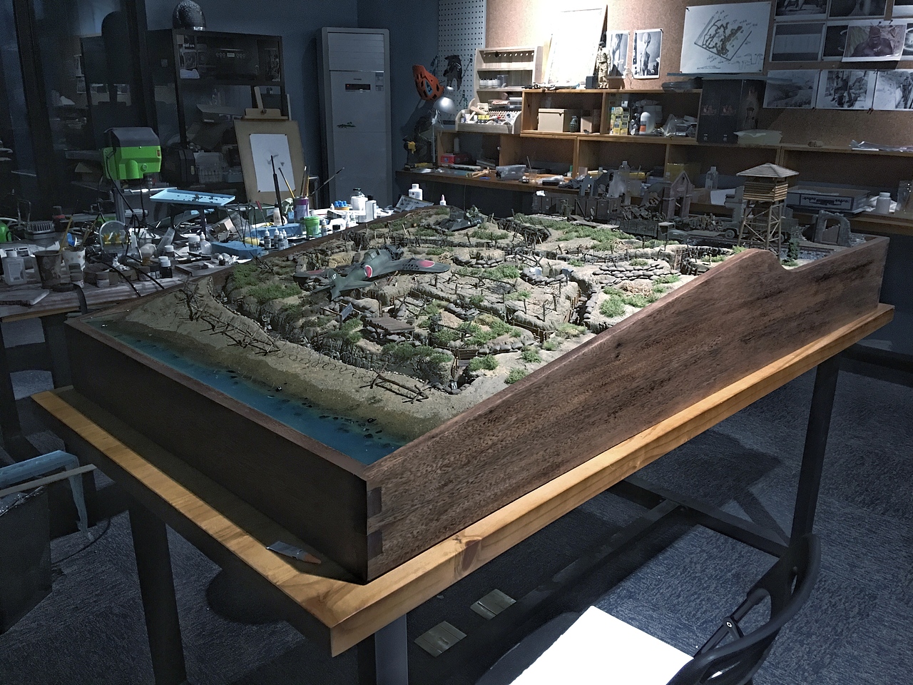 微缩场景 战场模型沙盘 制作过程揭秘