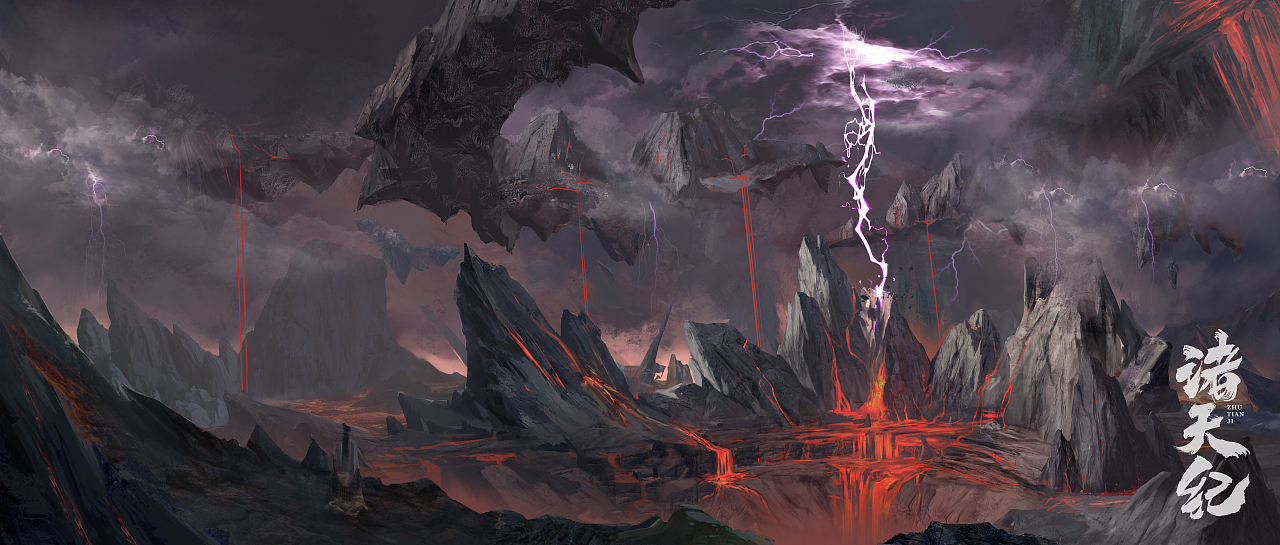 3d玄幻动画《诸天纪》场景设定概念稿-千妖百鬼篇