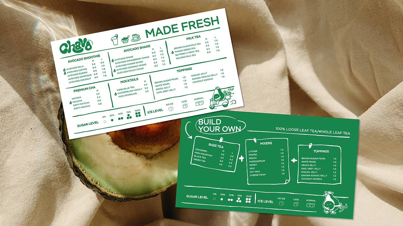 新加坡果茶Chavo品牌设计｜Made Fresh！