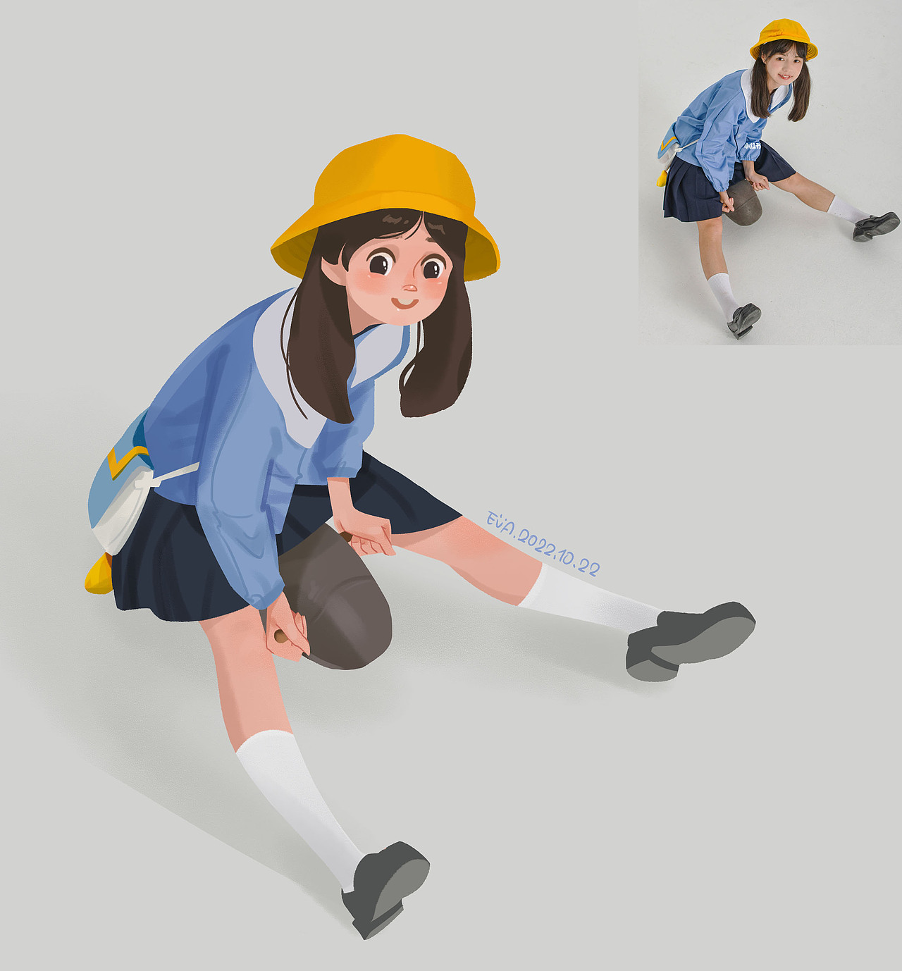 照片转欧美风卡通人物-8（图ZMzIyODk4MTg0） - 艺术插画 - 站酷设计师Evaliu0726原创素材 - 站酷ZCOOL