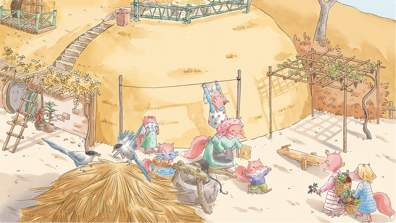 水彩风格绘本（图ZMzMzNDU4ODE2） - 儿童插画 - 站酷设计师兔牙工作室i原创素材 - 站酷ZCOOL