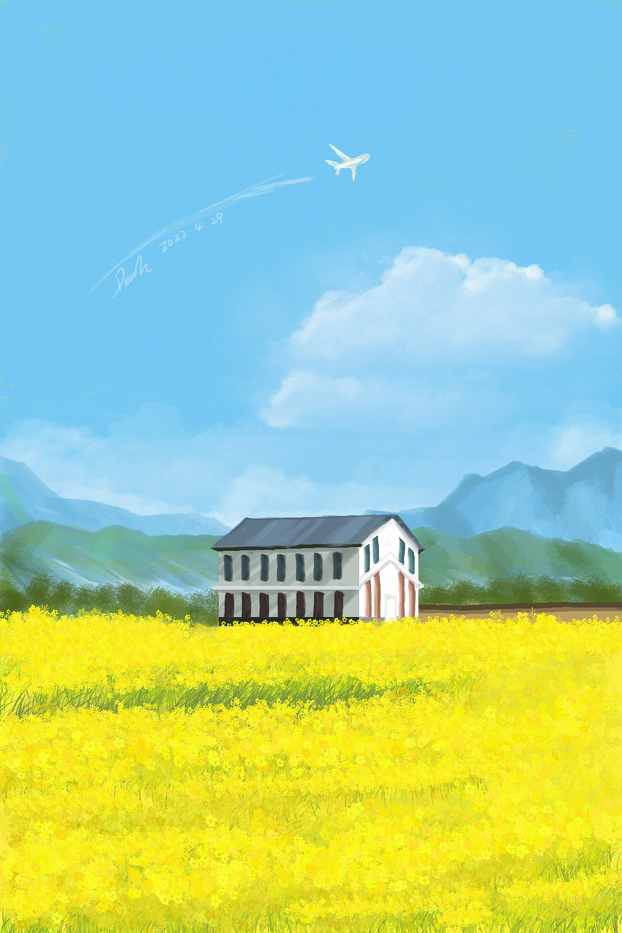 花田（图ZMzAwNTQ4NjA4） - 创作习作 - 站酷设计师婵熹Peach原创素材 - 站酷ZCOOL