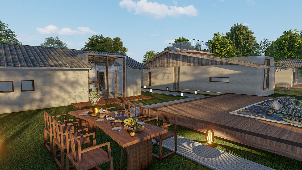 云南腾冲荷花温泉，文旅度假模块产品（图ZMzA5MTIzMjU2） - 景观设计 - 站酷设计师woohoop原创素材 - 站酷ZCOOL