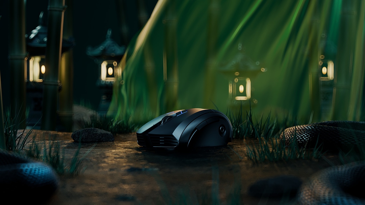 C4D动态作品-鼠标雷蛇