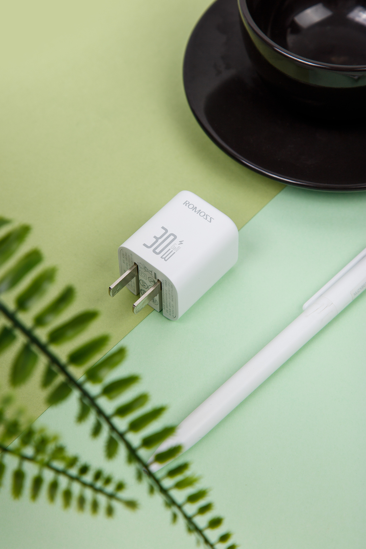 罗马仕 AC20C-30W 白色充电头