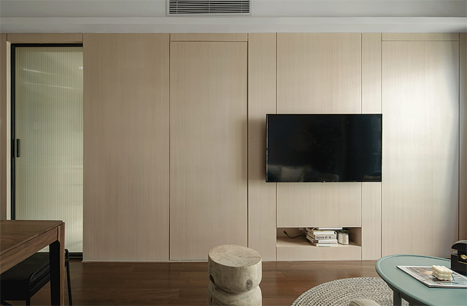 客餐厅一体化多惬意,61㎡小窝住着太爽了