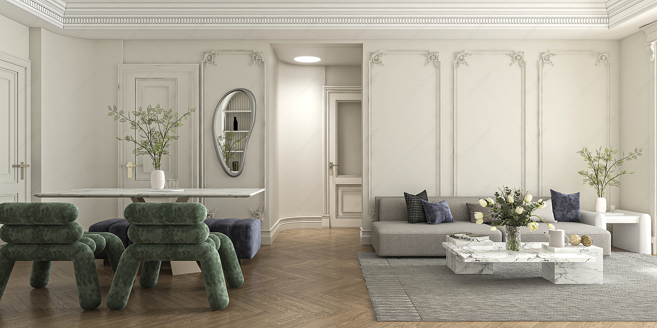 轻法式（图ZMzA3MjkxNjQ4） - 家装设计 - 站酷设计师木土Du原创素材 - 站酷ZCOOL