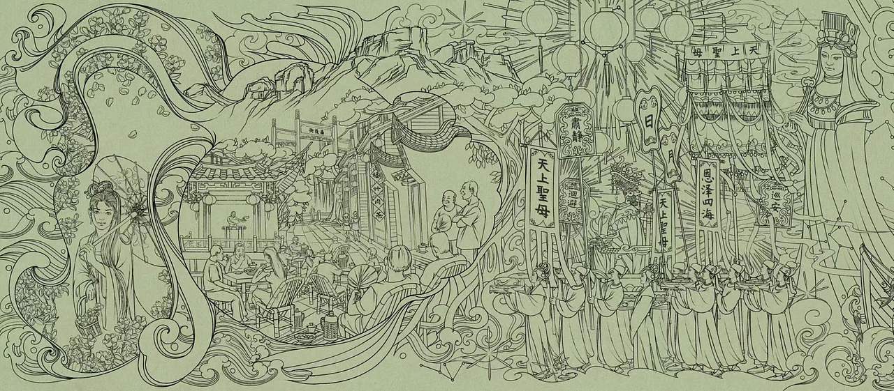 八闽梦华录（图ZMzQ4MjU3NTM2） - 商业插画 - 站酷设计师叶智成原创素材 - 站酷ZCOOL