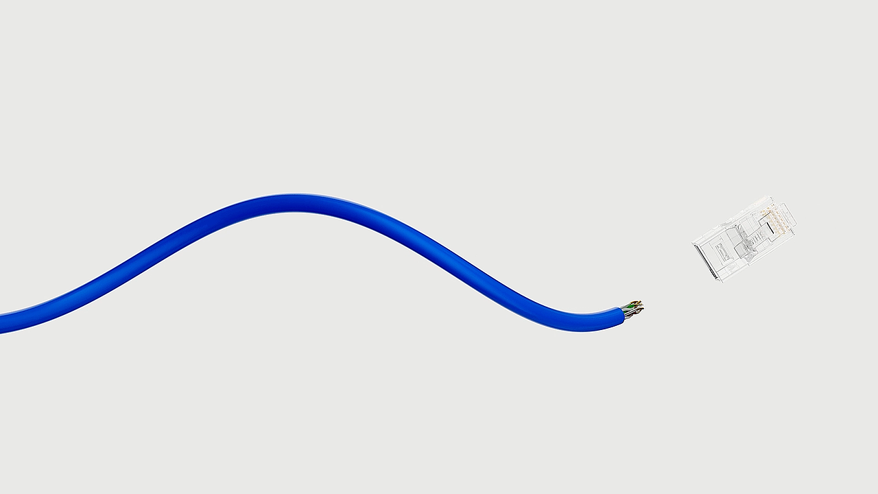 晶华六类网线动态视频