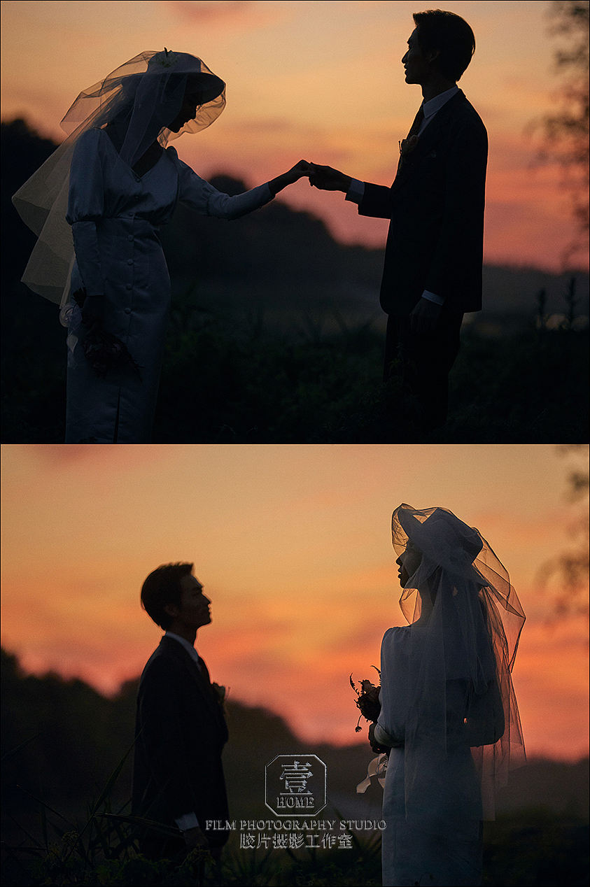 一定要右滑，夕阳下的纪实婚纱照百看不厌！（图ZMzA2MDIzNDM2） - 婚礼摄影 - 站酷设计师壹HOME摄影工作室原创素材 - 站酷ZCOOL