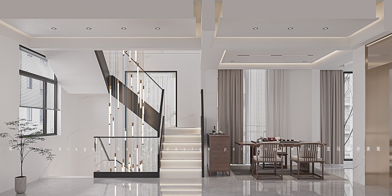 现代—白龙马效果图