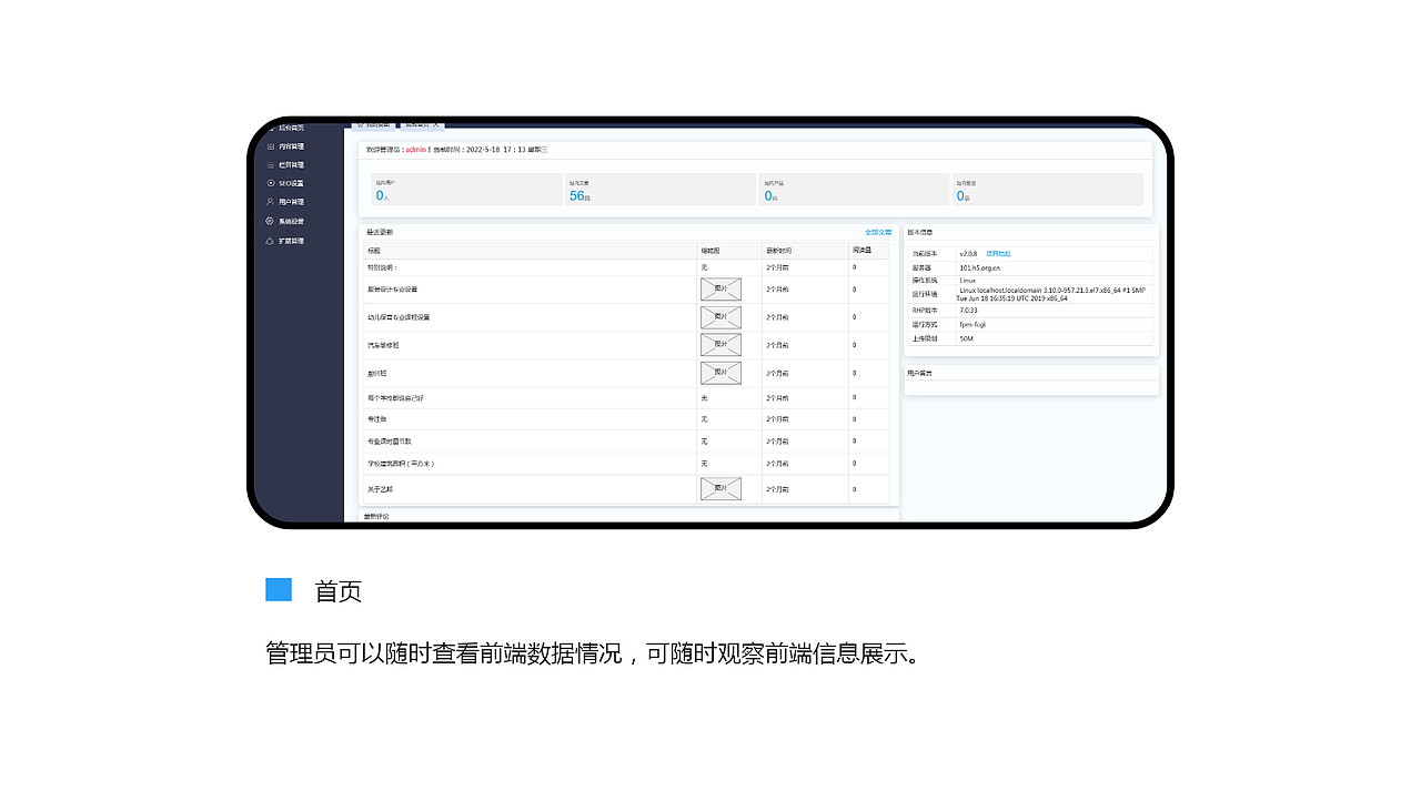 企业前端+后台管理系统