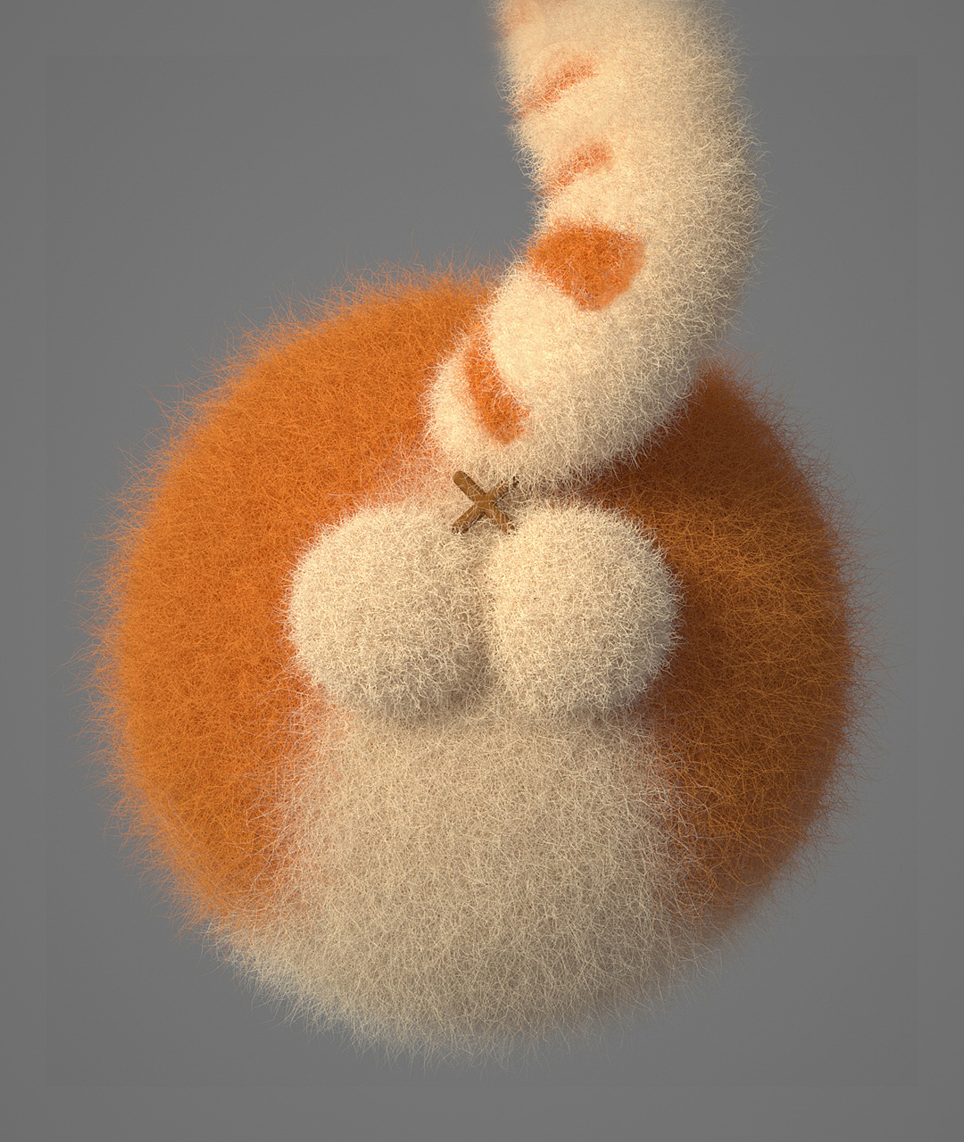 羊毛毡风格建模渲染（图ZMzUxNDM0MzU2） - 其他三维 - 站酷设计师阿橙的设计整活原创素材 - 站酷ZCOOL