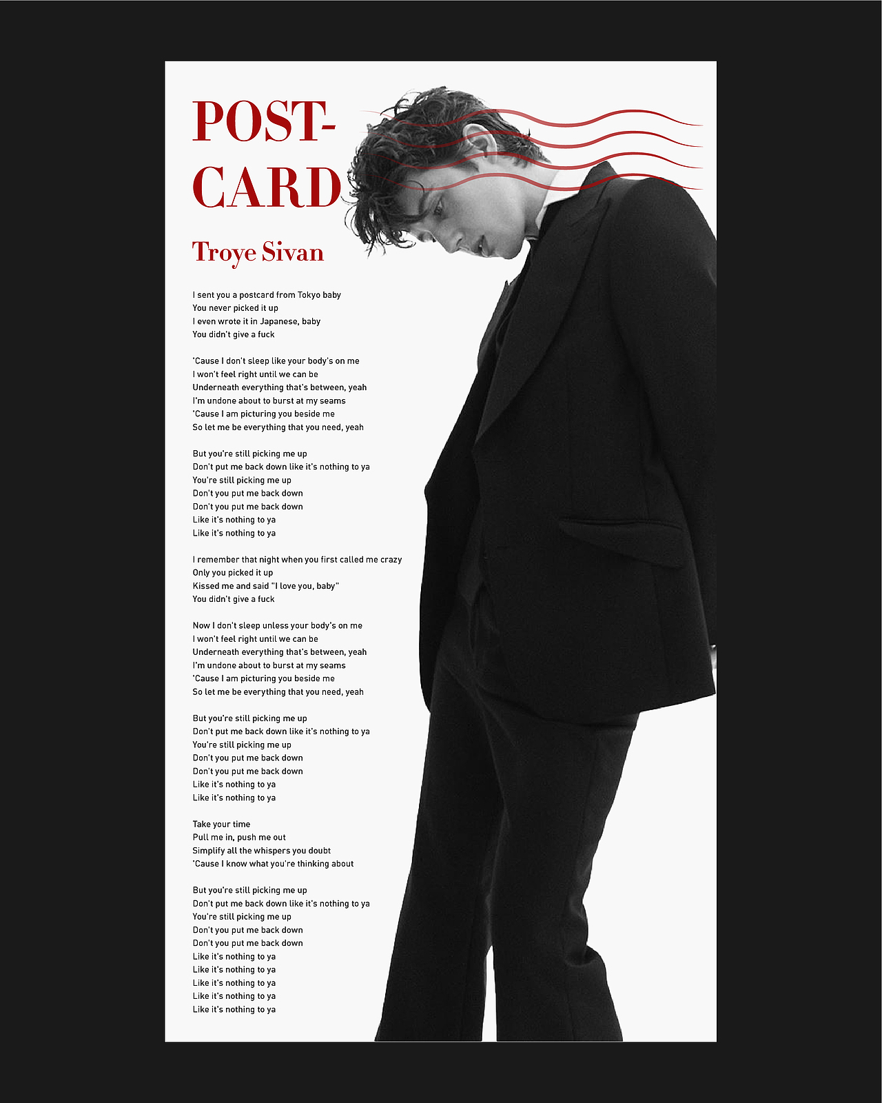 TROYE SIVAN歌曲海报（图ZMzE5ODMwODky） - 海报 - 站酷设计师单影D_Y原创素材 - 站酷ZCOOL