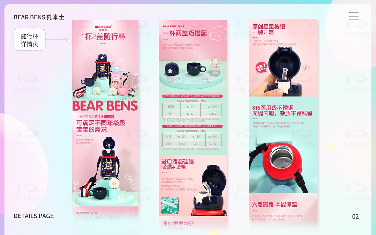 个人作品-电商页面-奶粉/日用品等