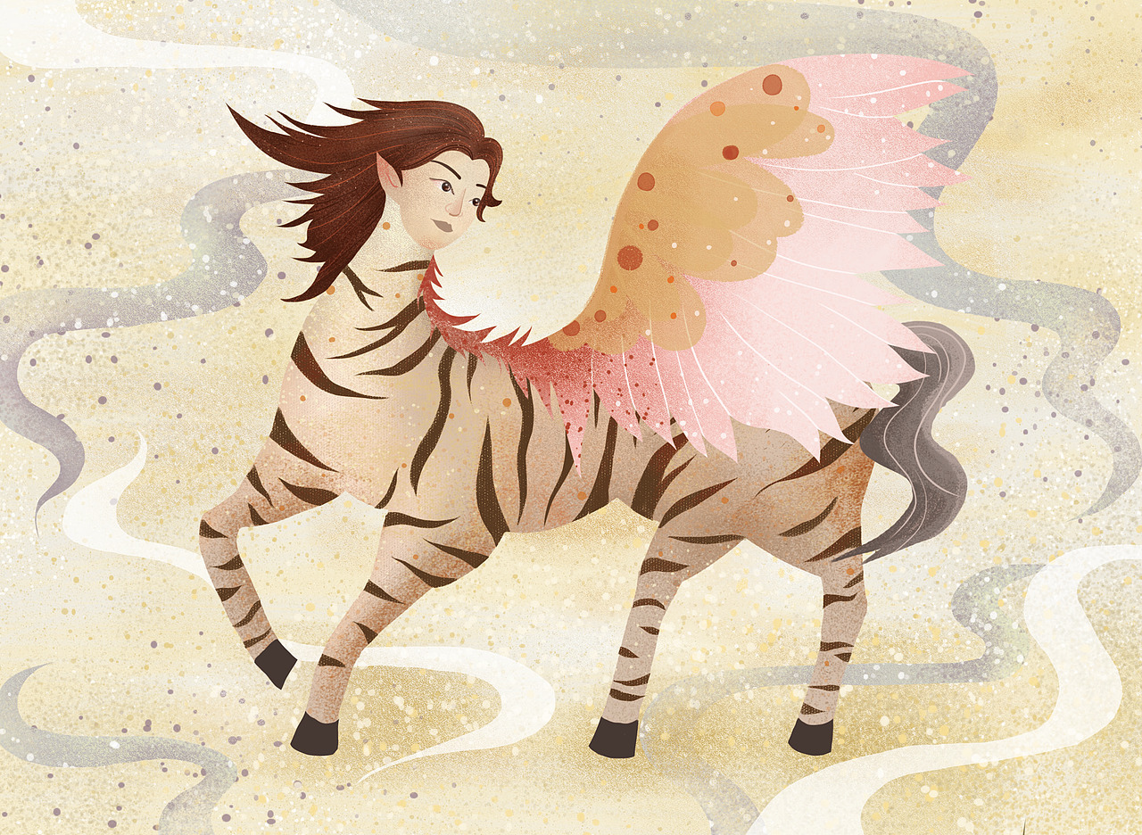 山海经（内页部分）（图ZMzQ1MzM0NzQ0） - 商业插画 - 站酷设计师小码祖原创素材 - 站酷ZCOOL