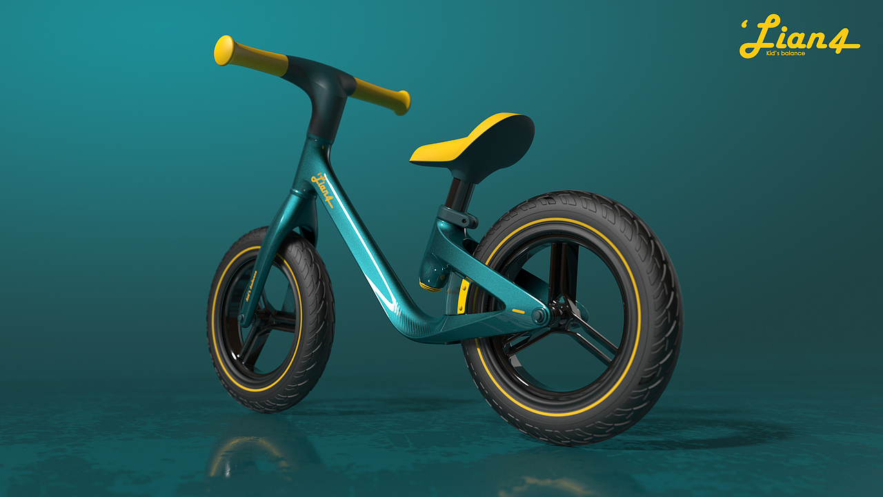 哈士奇设计作品-儿童滑行车