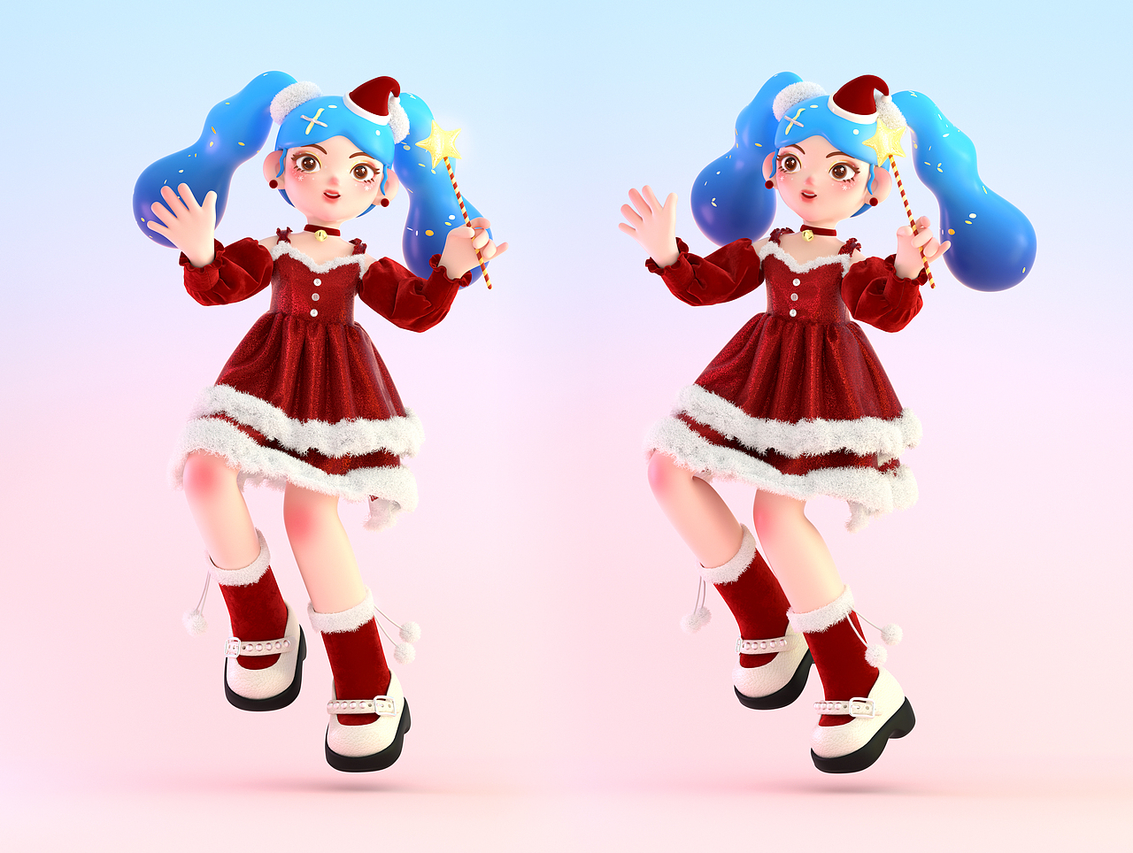 C4D人物设计×【世界上的另一个我】（图ZMzI2MjAwNDQ4） - 人物/生物 - 站酷设计师奶油蛋糕l原创素材 - 站酷ZCOOL