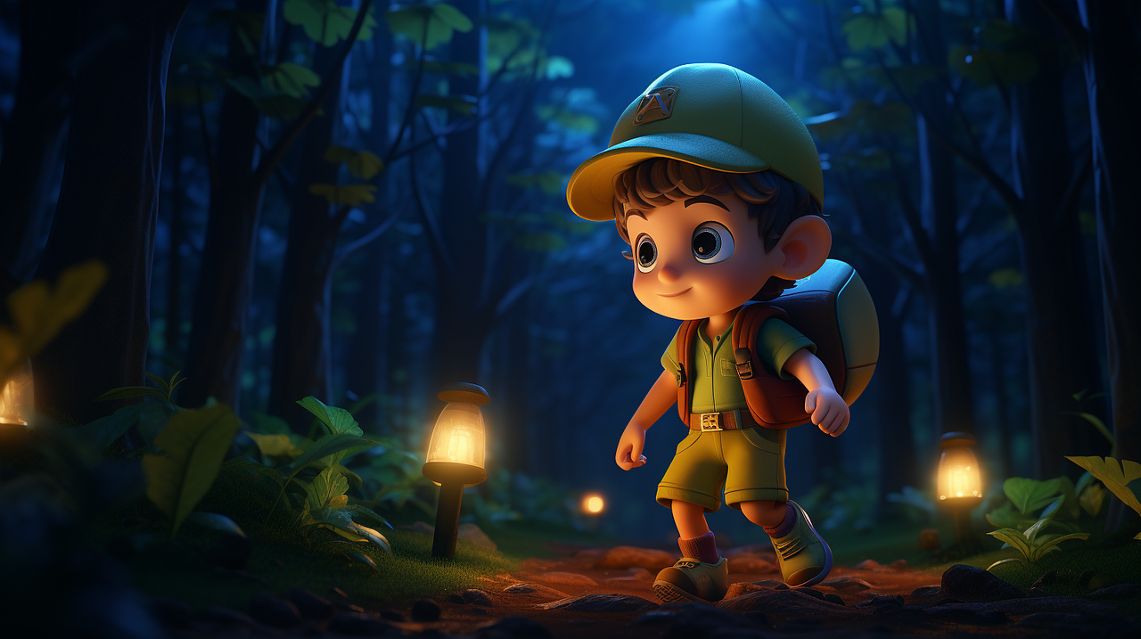 Midjourney 小男孩在森林探险（图ZMzUyMzIyMjcy） - AI作品 - 站酷设计师啊沐沐1原创素材 - 站酷ZCOOL