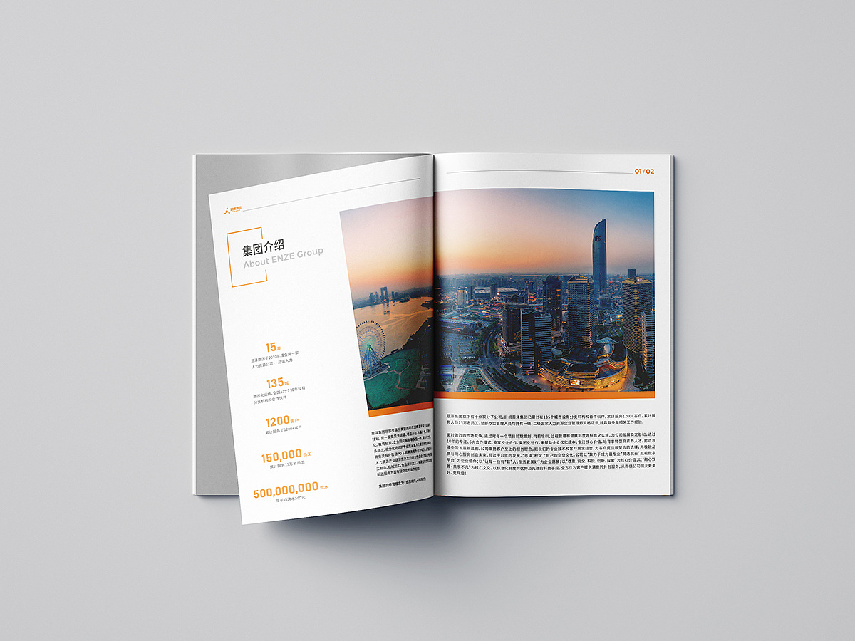 恩泽人力集团画册设计苏州宣传册设计印刷-极地视觉