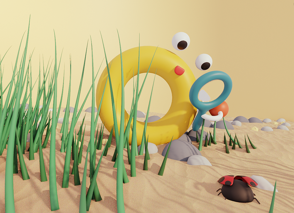 Blender春日创作打卡挑战——字母o（图ZMzQ2MTUwMjY0） - 其他三维 - 站酷设计师矫情设计狮原创素材 - 站酷ZCOOL