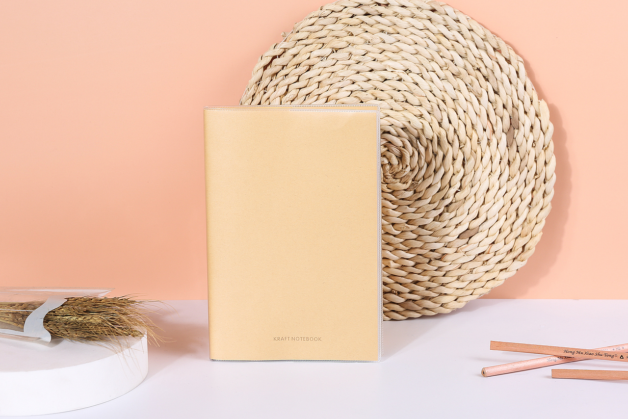 牛皮纸胶套笔记本
